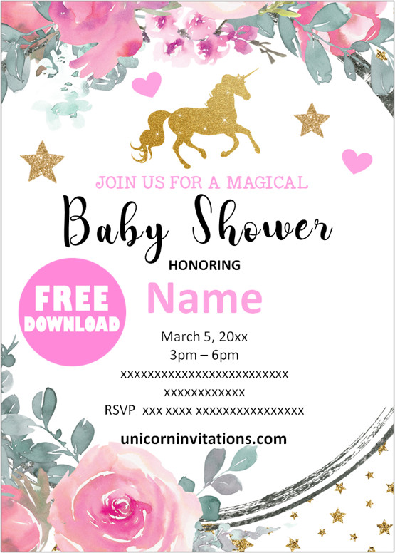 Unicorn baby shower