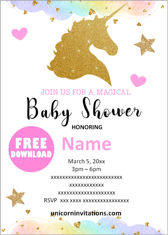 Baby shower invitations