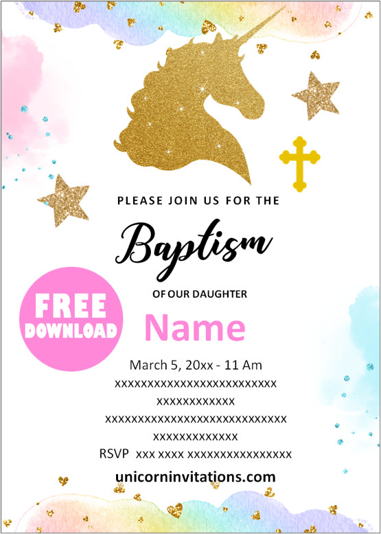 Free Baptism Invitations