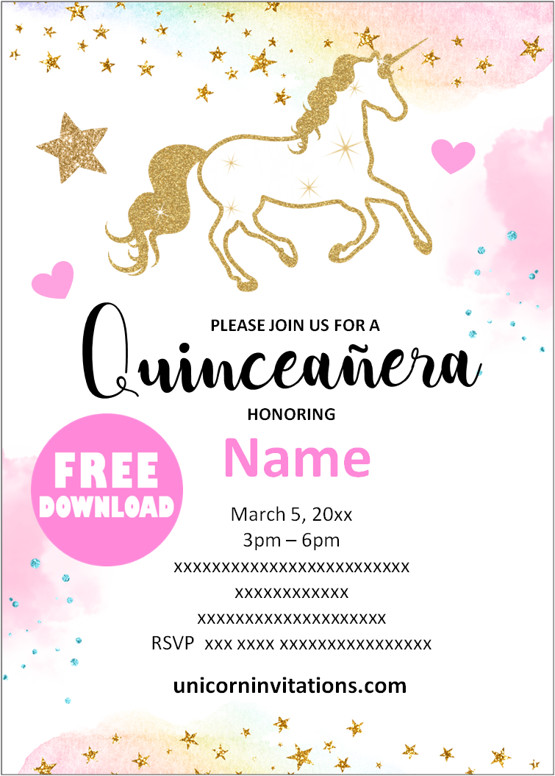 Quinceanera invitations