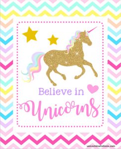 FREE Printable Unicorn Invitations, Quotes, Labels, Bingo and more 🦄