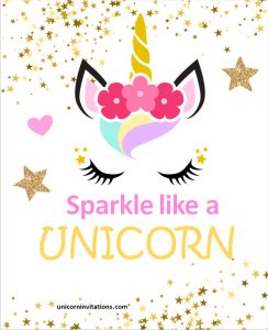 Best Unicorn Quotes Images Unicorn Invitations